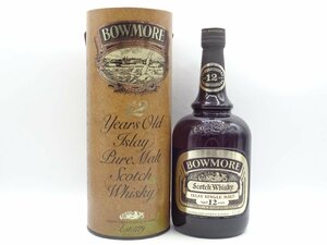BOWMORE 12年 ボウモア ダンピーボトル アイラ シングルモルト スコッチ ウイスキー 箱入 未開封 1000ml 43% A6683