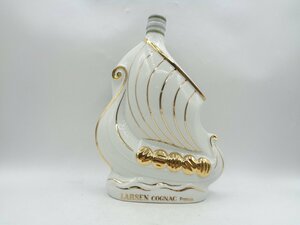 LARSEN VIKING SHIP ラーセン バイキングシップ ホワイト 白 陶器ボトル コニャック ブランデー 古酒 X255619