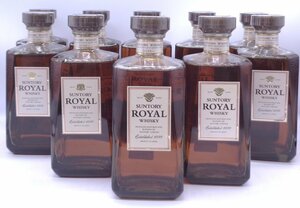 【同梱不可】10本セット SUNTORY サントリー ローヤル スリム 700ml 43% 国産 ウイスキー 古酒 未開栓 C108700