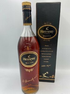 ST【同梱不可】 Hennessy BRAS D'OR ヘネシー ブラスドール 箱付き 未開栓 古酒 Z037163