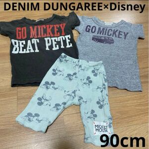 DENIM DUNGAREE Disneyミッキー　ヴィンテージ　Tシャツ　90