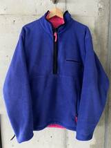 激レア スペシャル 80’s 90’s USA製 Patagonia パタゴニア グリセード プルオーバー エッグプラント ピンク ナイロンジャケット フリース_画像1