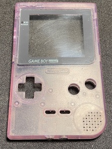 Nintendo GAMEBOY Pocket MGB-001 ゲームボーイポケット シェル（バイオレットスケルトン）[G130]