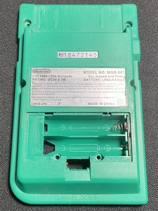 Nintendo GAMEBOY Pocket MGB-001 ゲームボーイポケット 外装 シェル（グリーン・緑）[G132]