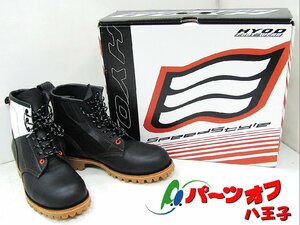 中古良品 ヒョウドウ ★ サイズ 26.5cm RIDILL D30 レースアップブーツ HYOD リジル ショートブーツ ライディングブーツ 廃盤