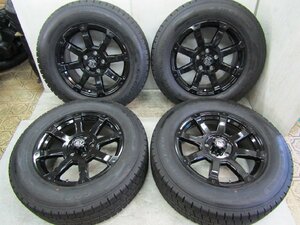 バリ山 美品 BADX ROCKKELLY MX632 18インチｘ8J ET:+50 PCD:127 5H グッドイヤー アイスナビSUV 265/60R18 22年 ジープ チェロキー等