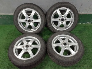 BS FEIDホイール 14x4.5J +45 PCD100 4穴 BS REVO GZ 155/65R14 4本セット 中古 売切!!