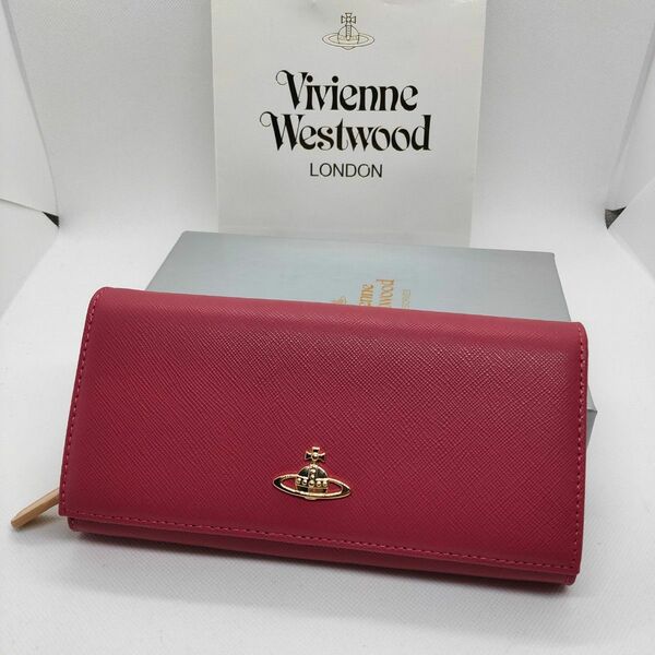 【新品未使用】VivienneWestwood 長財布　ピーチ