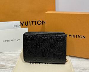 【定価121,000円/未使用/国内正規品】LOUISVUITTON ルイヴィトン モノグラムアンプラントポルトフォイユクレア/ノワール ミニ財布 折財布