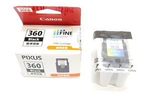 ■即決！Canon キヤノン PIXUS 360 + 361XL 純正 インク