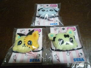 [ prompt decision ]Beatcats beet Cat's tsu soft toy hair elastic 3 kind set ( Rico *ema* Chelsea ) * new goods * unopened *