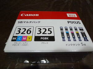 [即決]Canon キヤノン純正品　PIXUS インクカートリッジ 5色マルチパック BCI-326+325/5MP　取付期限2024年2月 ☆新品・未開封★