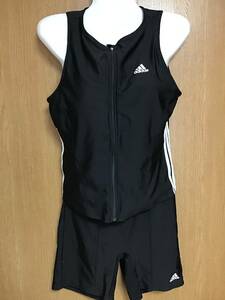 adidas レディース 競泳水着 練習用 フィットネス アディダス セパレーツ 黒 2XOT 3XL 4L