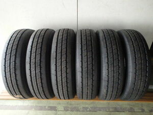 ダンロップ SPLT38A 205/75R16 113/111L 中古 9.9分山 6本セット サマータイヤ 2022年製