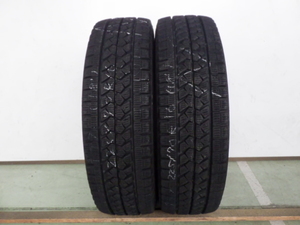 225/70R16 117/115L ブリヂストン W979 中古 8分山 2本セット スタッドレスタイヤ 2018年製 L17125