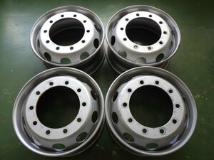 22.5×9.00 PCD:335 10穴 +156 HAYES LEMMERZ ISO 中古 4本セット スチールホイール【店頭受け取り可】