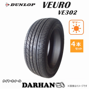 195/55R15 85V ダンロップ VEURO VE302 未使用 4本セット サマータイヤ 2017年製