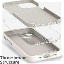【ラスト1点！】 iPhone13 mini ケース シリコン,フィルム付き 耐衝撃 超軽量 指紋防止 全面保護 ソフトカバー SU59_画像2
