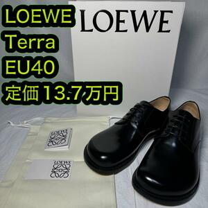 新品 LOEWE Terra レースアップシューズ 40サイズ ブラック