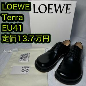 新品 LOEWE Terra レースアップシューズ 41サイズ ブラック