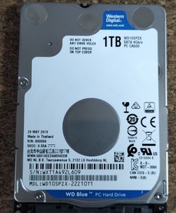 ★WESTERN DIGITAL WD10SPZX 2.5inch [1TB SATA600 5400rpm 7mm]