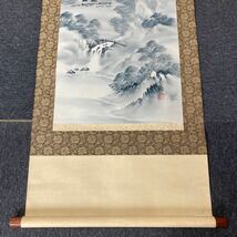 【模写】掛軸 寿福 絹本 山水 箱無 同梱可能 No.2730_画像4