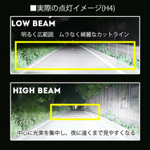  LEDヘッドライト H4 H7 H8/H11/H16 HB3 HB4 HIR2 H1 H3 フォグランプ 光軸調整機能付 新車検対応 ポンつけ 40W 12000LM ファンレス _画像8