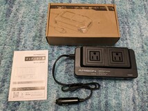 0601u0625　インバーター 200w シガーソケットコンセン ACコンセント2口 USB 4ポート※同梱不可_画像1