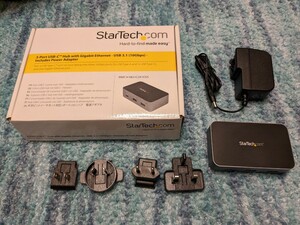 0601u1733　StarTech.com 3ポートUSB Type-Cハブ 有線LANポート 10Gbps 2x USB-A/1x USB-C 専用ACアダプタ付属 HB31C2A1CGS　※同梱不可