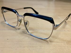 【デッドストック 日本製】 vintageサーモントメガネフレーム ビンテージ 高質感 メタルフレーム メガネ 眼鏡 めがね