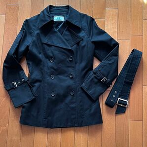 【美品】トレンチコート コート BLACK