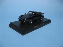 京商 1/64 ポルシェコレクション 1977 ポルシェ 911 ターボ 黒色 KYOSHO 1/64 Porsche Collection 911 Turbo 1977 Black (中古・美品)_画像3