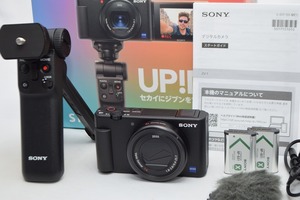 良品★SONY ソニー VLOGCAM ZV-1 シューティンググリップキット★元箱付