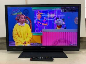 ◆FL109 シャープ AQUOS 32V型 液晶カラーテレビ　動作品　SHARP　LC-32H10　B-CASカード・リモコン付き◆T