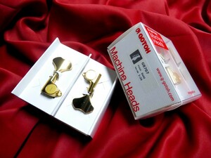 ★新品セール/最安値！★GOTOH／ベースペグ GB707-GG-L4／ゴールド◆国産 高品質 高精度 Bass マシンヘッド 5弦 6弦 組み合わせ対応可能！