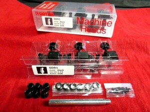 ★新品セール/最安値★GOTOH／SD91-05M-B-L6◆国産 高品質 高精度 ゴトー 片側６連◇スタンダード クルーソンtype ペグ Black/BK/ブラック