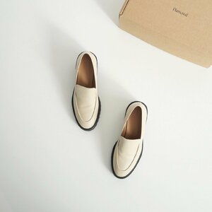 2022AW / Flatteredflata-do/ heel Loafer SAGA CREME 37 / 33012501013 / Tomorrowland buy goods / 2212-0261