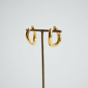 BALENCIAGA Balenciaga / Loop XS earrings car i knee Gold brass / 2401-0372