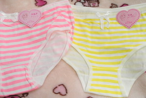 PA378. bread * border *simasima shorts 2 pieces set new goods pink * lemon yellow Lady's free size ( teens * upper grade woman . also )