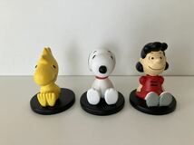 PEANUTS(ピーナッツ)/クビフリドール/フィギュア/ボビングヘッド/SNOOPY/スヌーピー・ルーシー・ウッドストック/３個セット_画像2