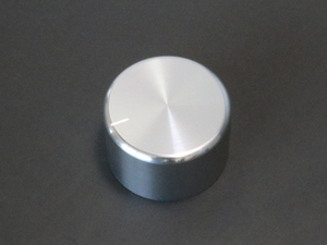 35mm(6.0) high class switch aluminium shaving (formation process during milling) silver volume knob control number [TM0005]