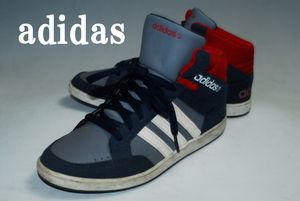 ◆DSC4822◆驚愕の1000円完全売り切り！◆アディダス/adidas/ブラック/23.5㎝/MID◆ストリート最強スニーカー！存在感抜群！注目の１足！