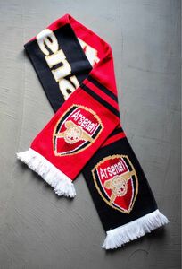 アーセナル サッカーマフラー Arsenal 現地購入品 ユーロ 英国製