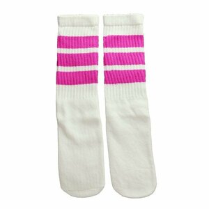 SkaterSocks キッズ 子供 ロングソックス 靴下 ソックス スケボー チューブソックス Striped tube socks for kids (14インチ) スケボー