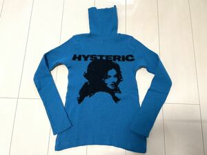 80s 90s レア 初期 HYSTERIC GLAMOUR ヒステリックグラマー ヒスガール タートルネック ニット セーター　ヴィンテージ 希少 NO.40789