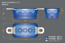 玄武 genb ムーンフェイス バンプストッパー リア用 ハイエース TRH200/KDH200/GDH200系 (SBB03H)_画像6