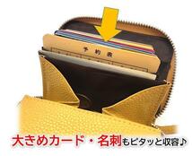 ミニ財布 メンズ レディース イエロー 黄色 大容量 小銭入れ カードケース_画像9