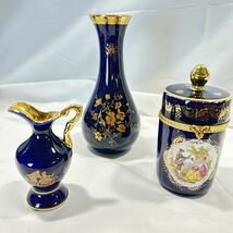 美品 LIMOGES CASTEL リモージュキャッスル 食器＆小物入れ 12点セット 飾皿 フランス製 22k gold 金彩 キャンディポット 小皿など_画像10