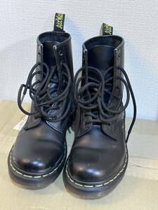 Dr.Martens ドクターマーチン 8EYE BOOT 8ホール レザー UK4 約23cm ブーツ ブラック 