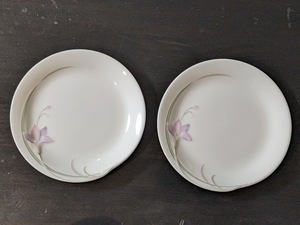 新品 NARUMI CHINA 小皿 2枚 プレート ナルミ 花柄 皿 即決